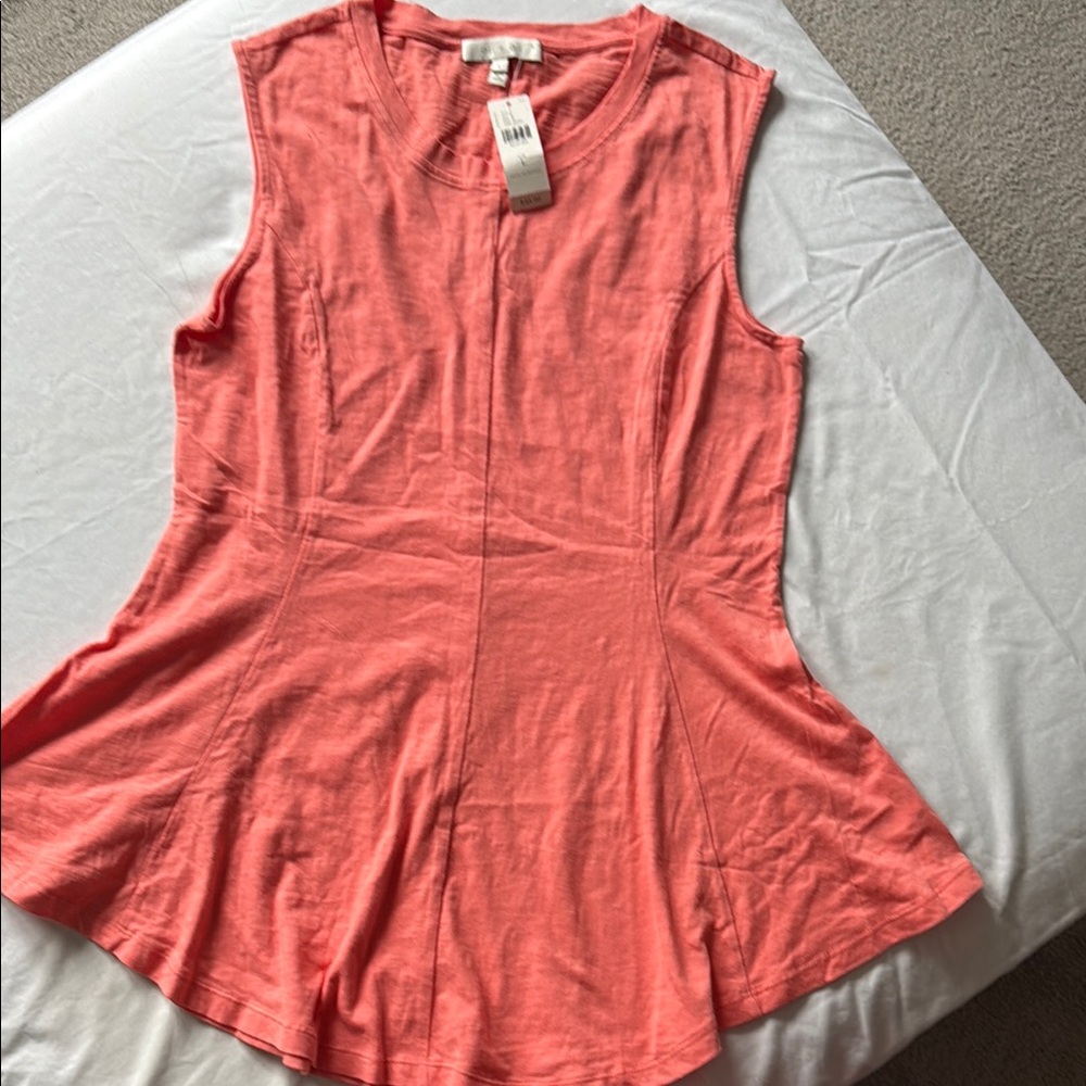 Women's Coral Sleeveless Top